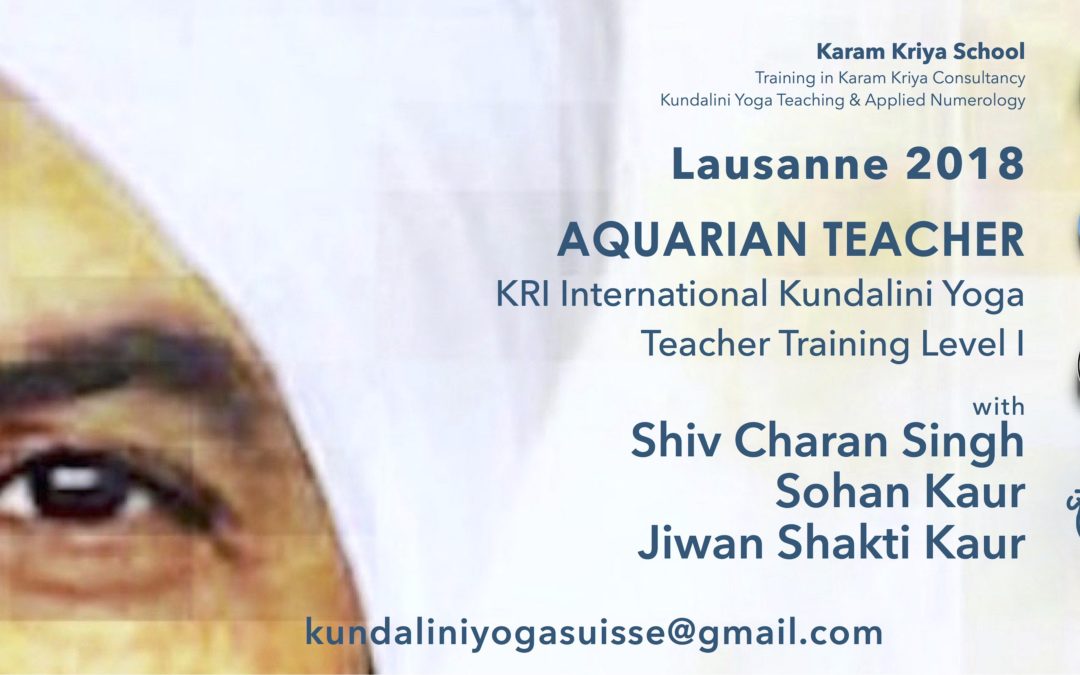 Kundalini Yoga Teacher Training – Lausanne 2018